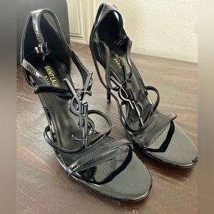 Saint Laurent YSL Cassandra Strappy High Heel